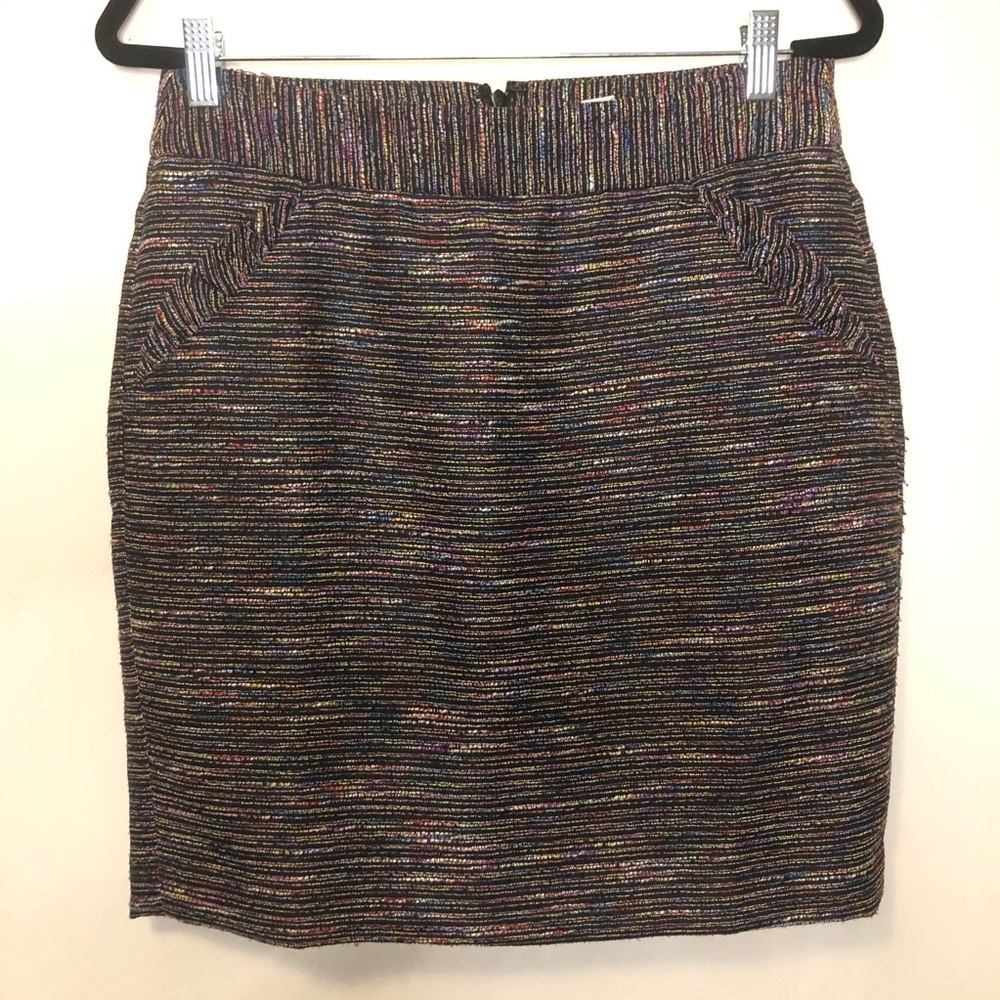 Loft multicoloured mini pencil skirt size 6